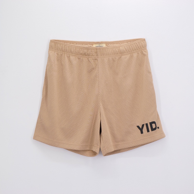CORE MESH SHORTS CREAM/BLACK