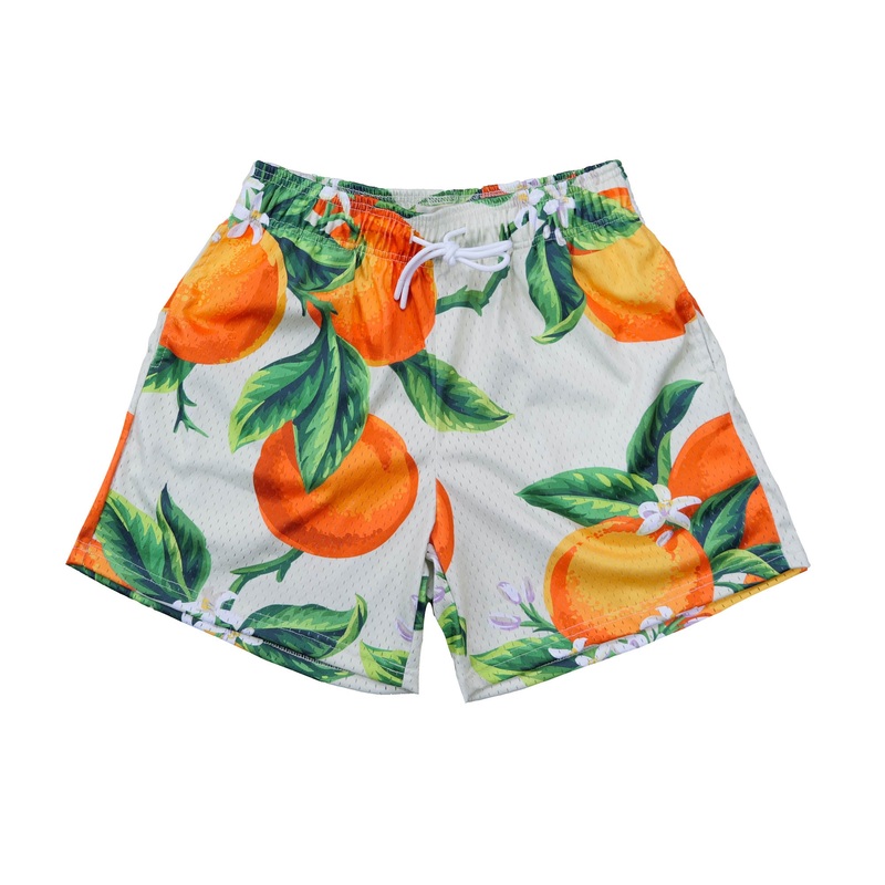 TE ORANGE SHORTS WHITE