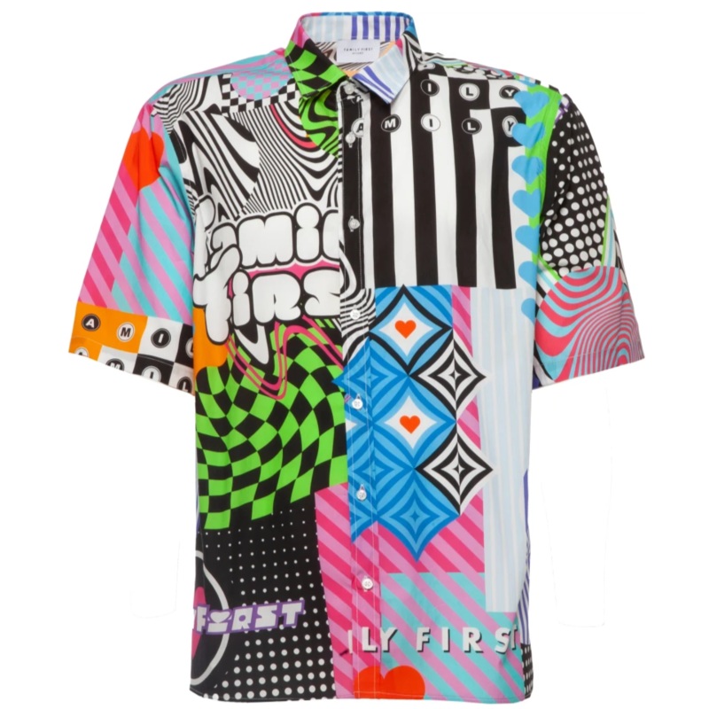 PATCHWORK SHIRTS VIOLET