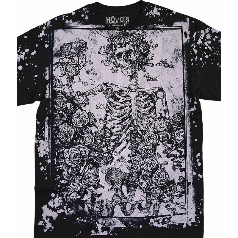 Woodcut Havok Tee Black