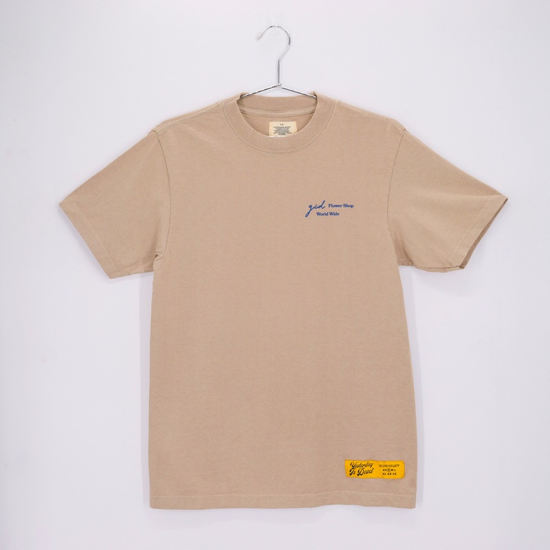 FLOWER SHOP TEE OATMEAL/NAVY