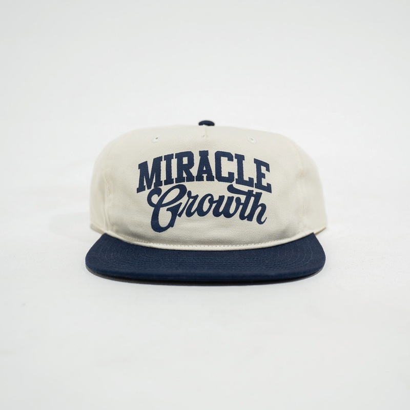 MIRACLE GROWTH HAT NATURAL/NAVY