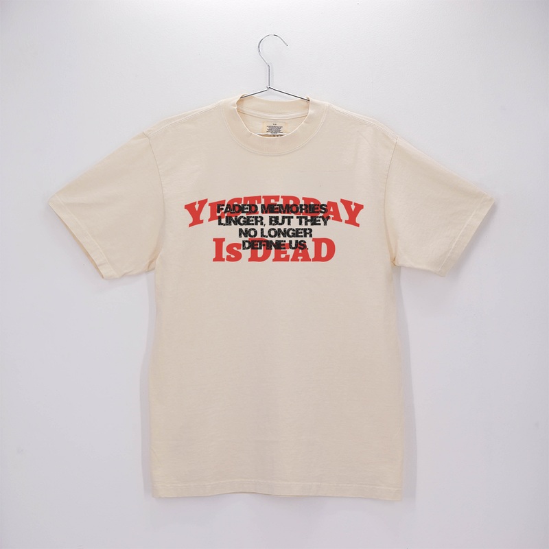 THROUGH THE HAZE TEE  CREAM