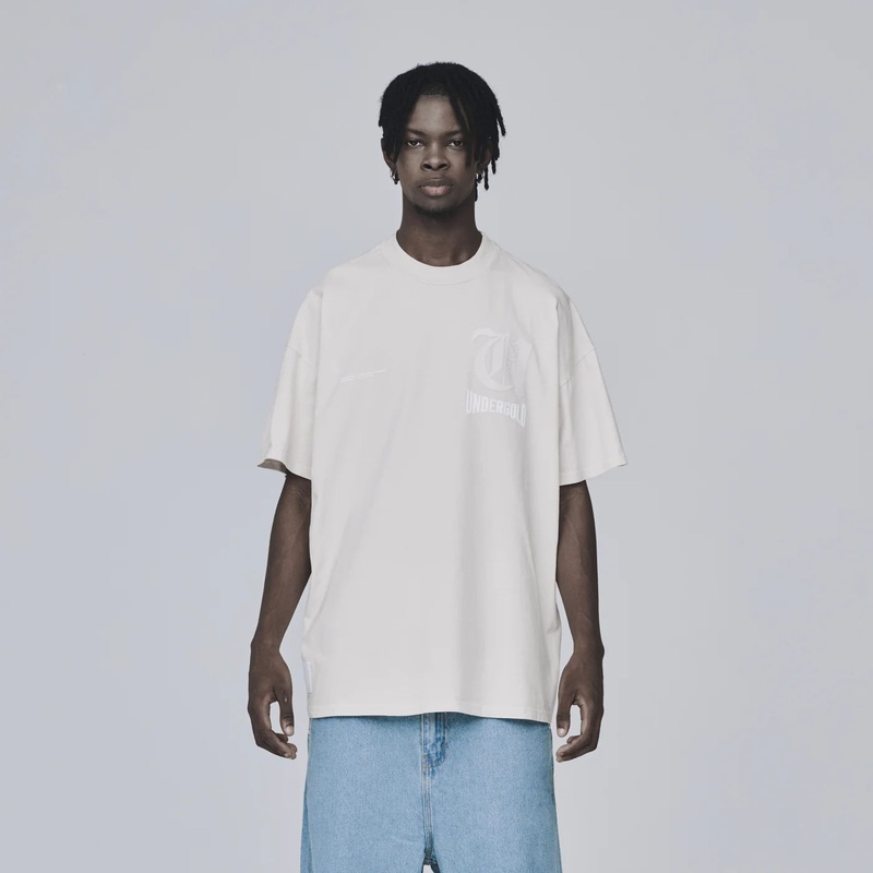 CHAMPION BASIC TEE CREAM