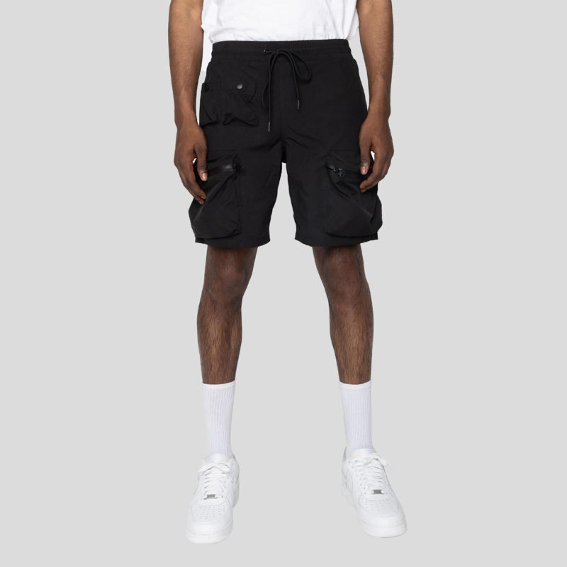 COMBAT NYLON SHORTS BLACK