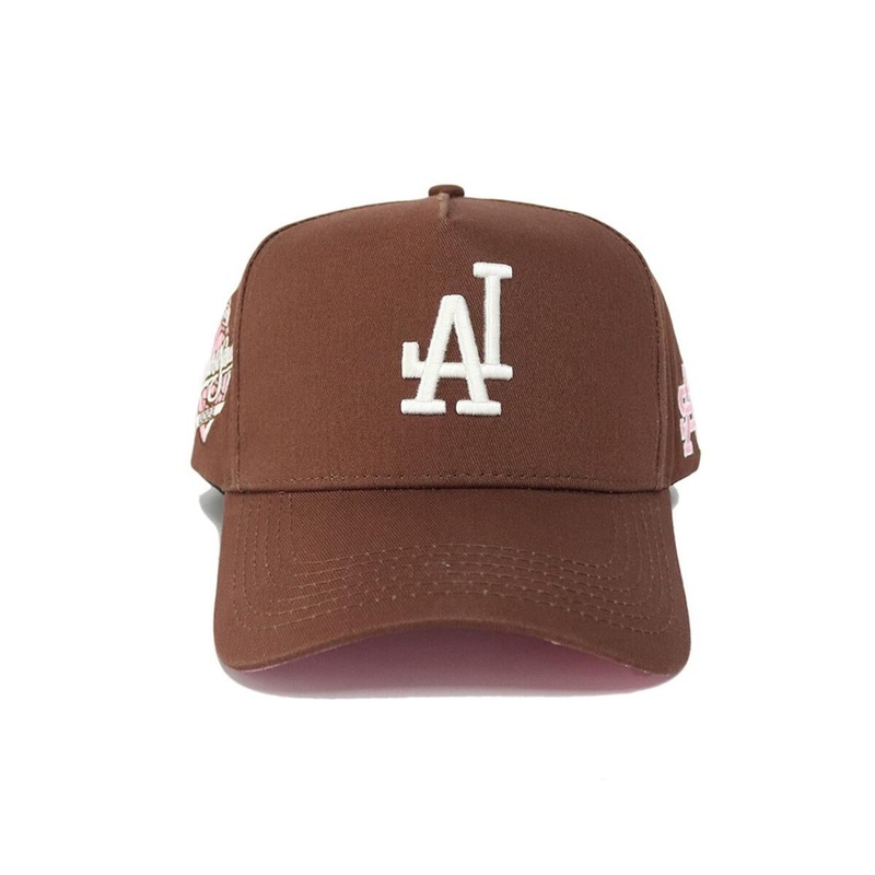 Dodgers Reverse Hat Brown/Pink