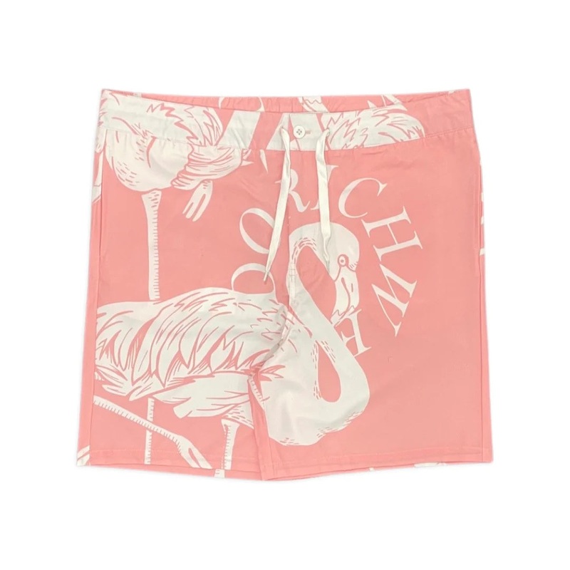 FLAMINGO SILK SHORTS PINK