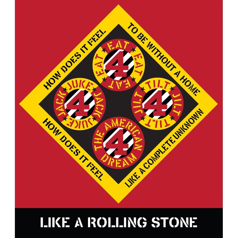 Robert Indiana Poster: Like a Rolling Stone