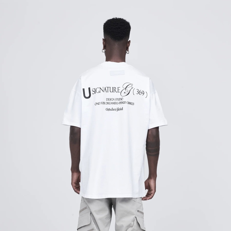SIGNATURE BASIC TEE WHTE