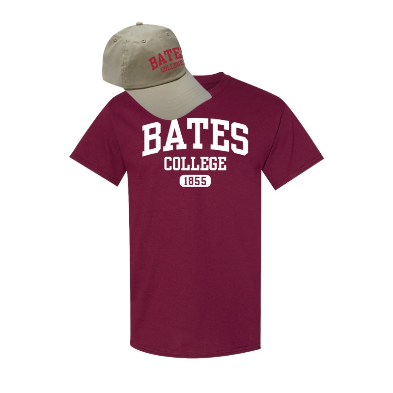 Khaki Cap & Maroon Tee Combo from MSP Eighty8