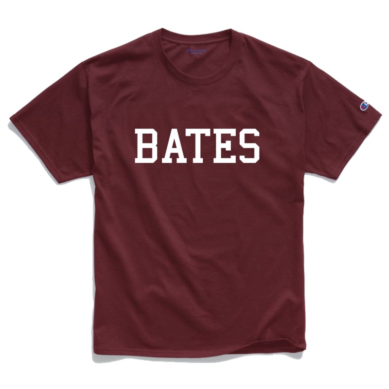 Maroon BATES Tee from Champion