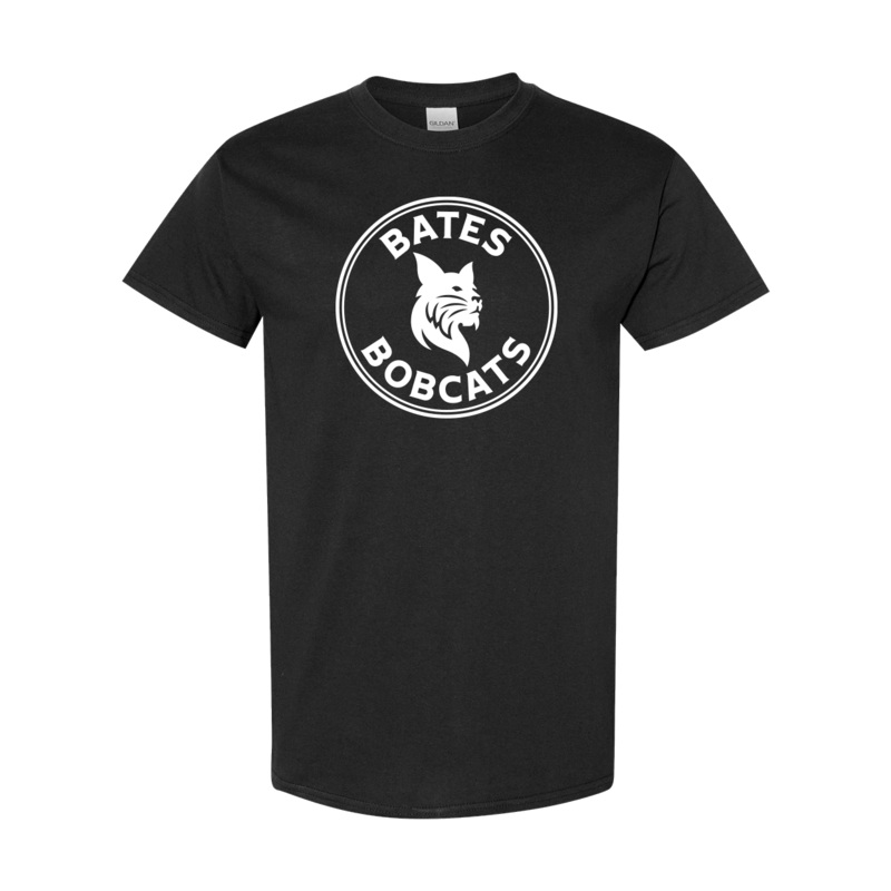 Black BATES BOBCATS tee from MSP Eighty8