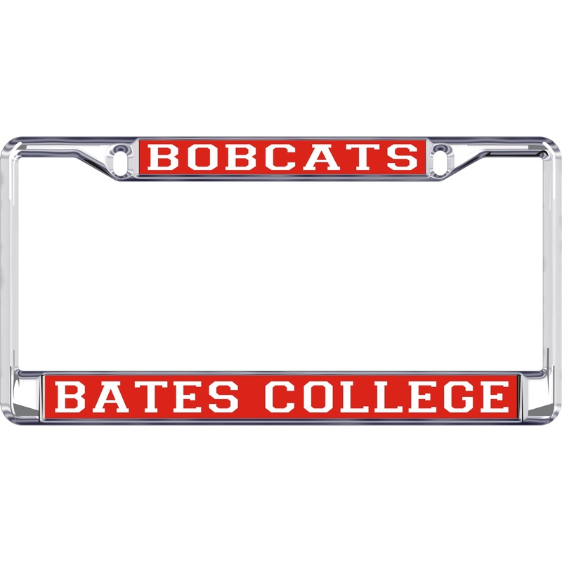 License Plate Frame - Bates College Bobcats, Acrylic