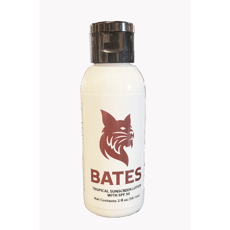 Sunscreen, Bates Bobcats SPF 30 Tropical Lotion