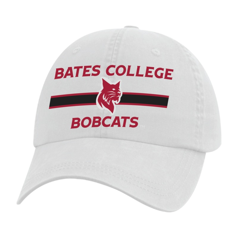White BATES COLLEGE BOBCATS Cap from AHEAD