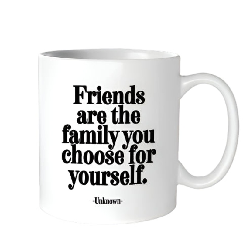 14 oz. Friends are the family Quotable Mug