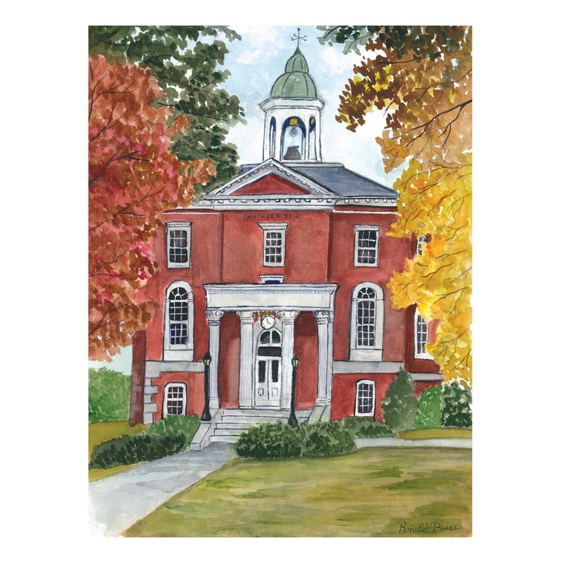 Greeting card, Hathorn in Autumn