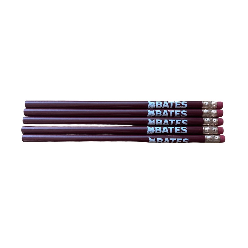 Pencil, Bates Bobcat, maroon 5/PK