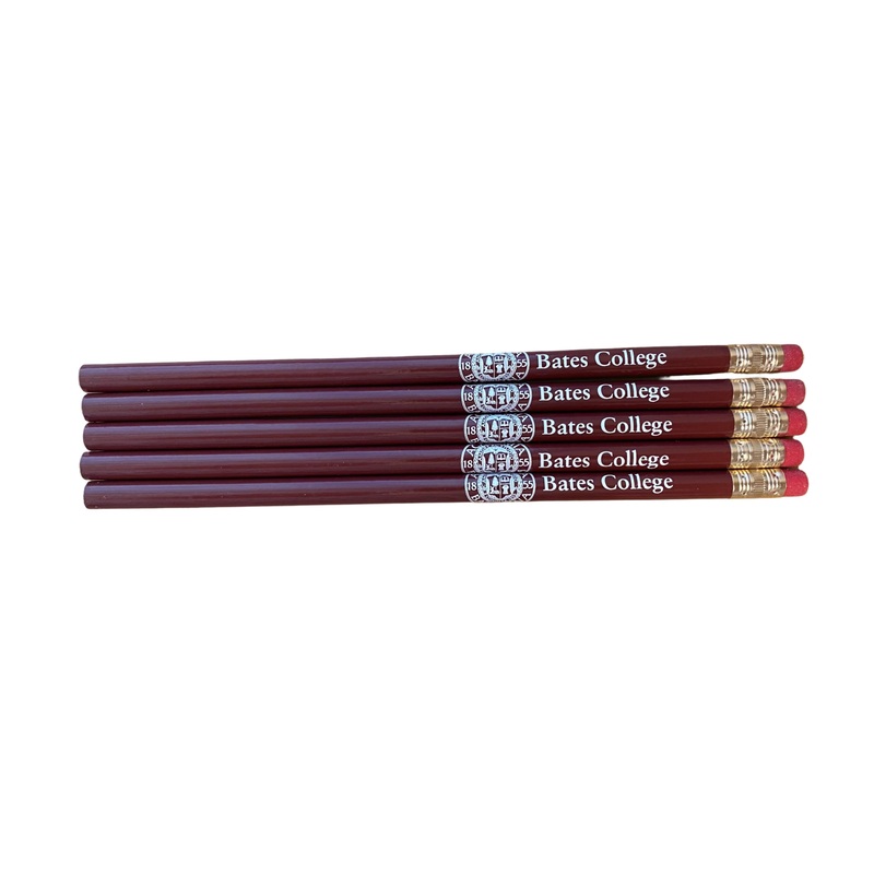 Pencil, Bates imprinted (Seal), maroon 5/PK