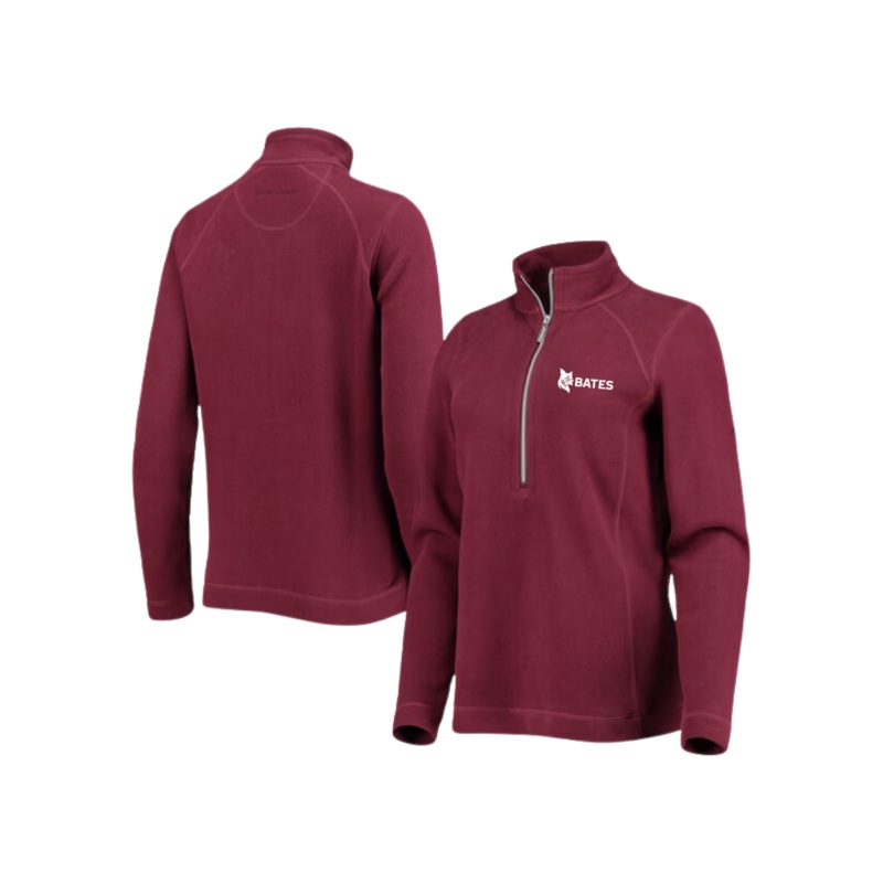 Women's 1/2 Zip Maroon Sport Aruba Sweatshirt from Tommy Bahama