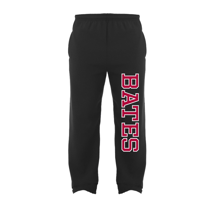 Black Open Bottom Sweatpants with Pockets from MV Sport