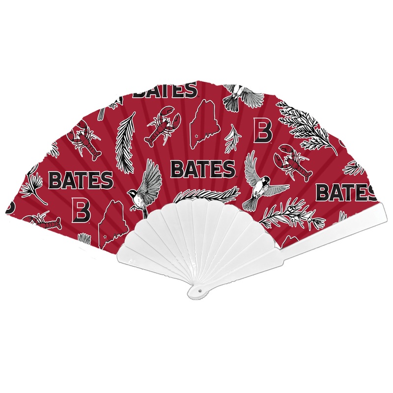 Folding Plastic Hand Fan, Maine