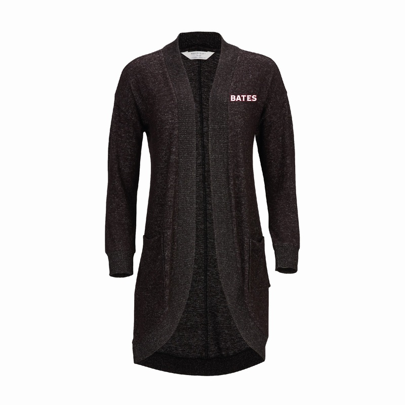 Women's Black Heather Cuddle Cardigan from Boxercraft