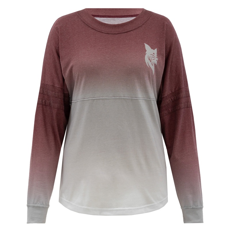 Women's Maroon Fade Jersey from Boxercraft