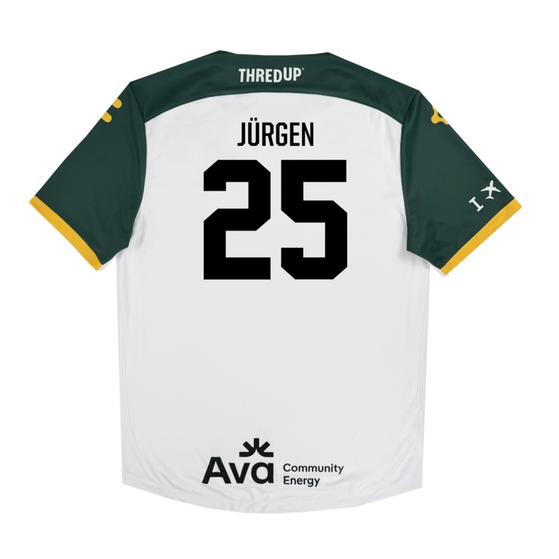 Unisex Oakland Roots SC 2025 Second Kit ft. Anthem Blue Cross with JRGEN 25