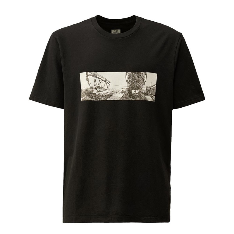 24/1 JERSEY BACK LETTER T-SHIRT