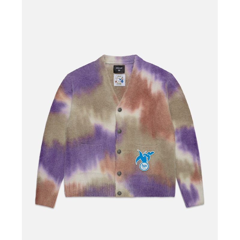 Hand Spray Dyed Cardigan (Brown)