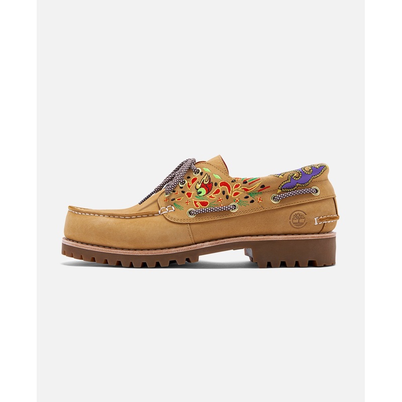 Women's Noreen 3-Eye Lug Handsewn Boat Shoes (Wheat)