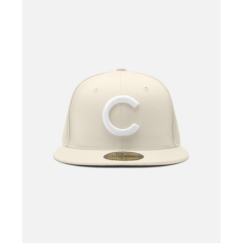 Coconut Chicago Cubs Cooperstown Light Cream 59Fifty Cap (Beige)