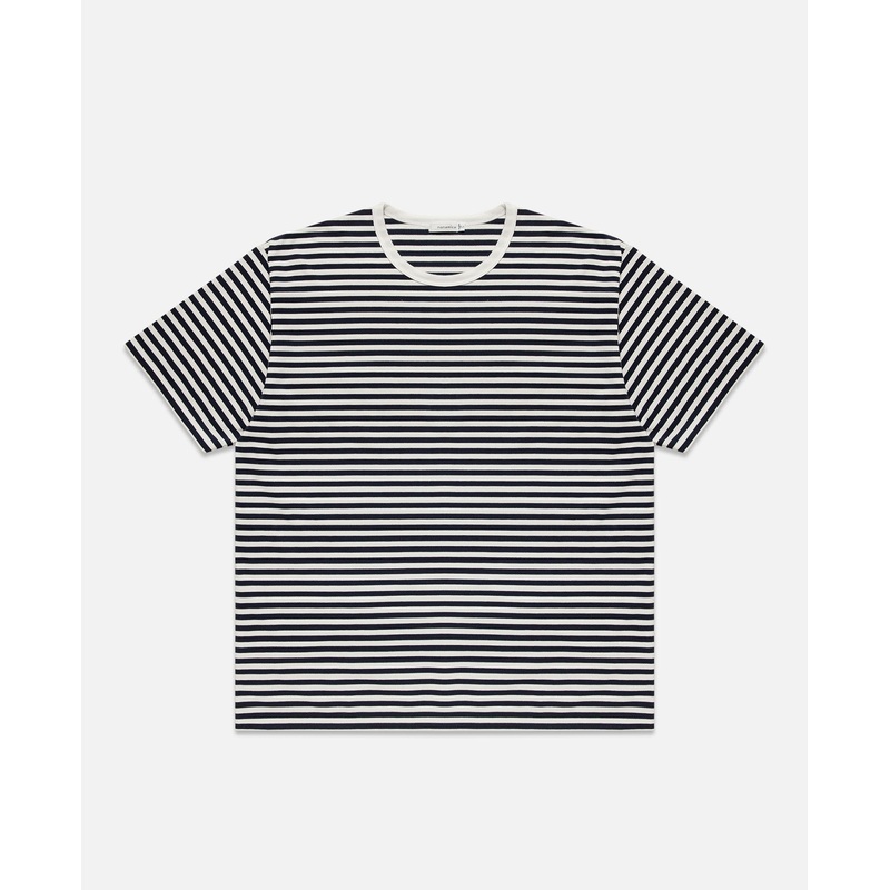 COOLMAX Stripe Jersey T-Shirt (Navy)