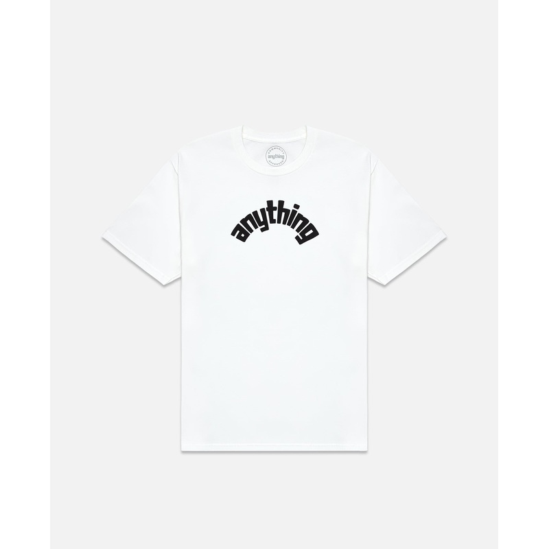 Curved Anything Logo T-Shirt (White)