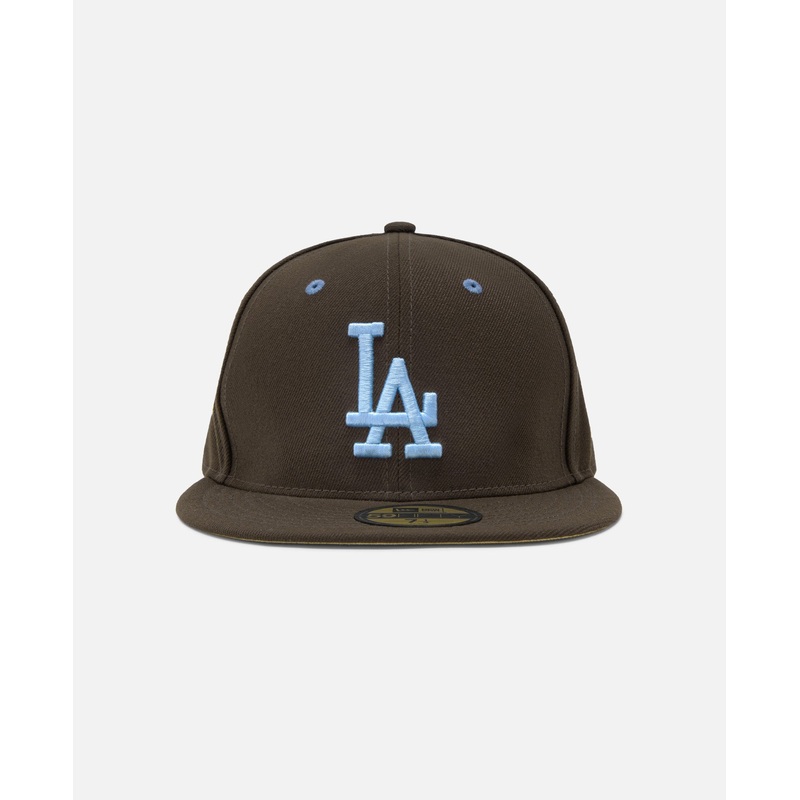 Easter Los Angeles Dodgers Cooperstown Birdseye Blue Undervisor Walnut 59Fifty Cap (Brown)