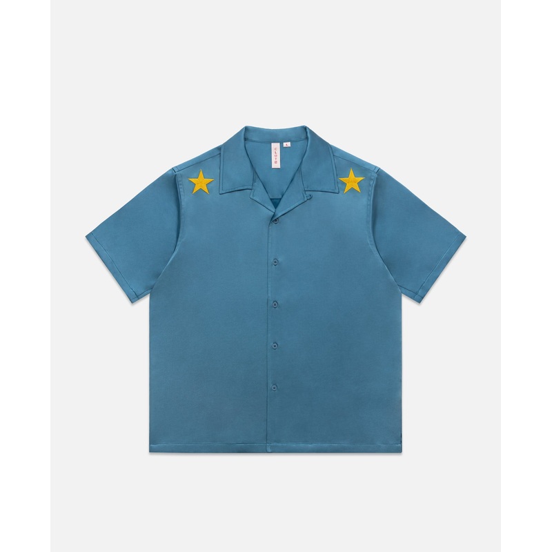 Embroidery Shirt (Blue)