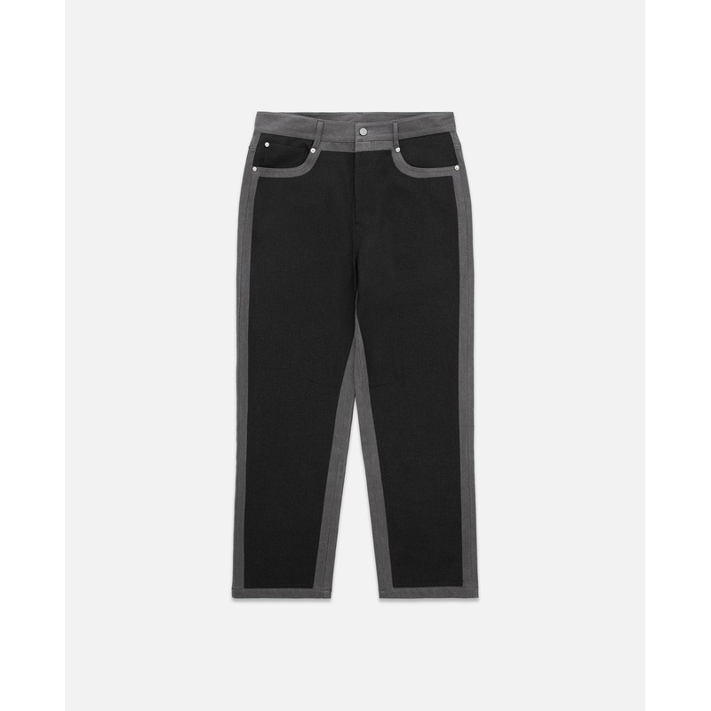 Patched Denim (Grey)