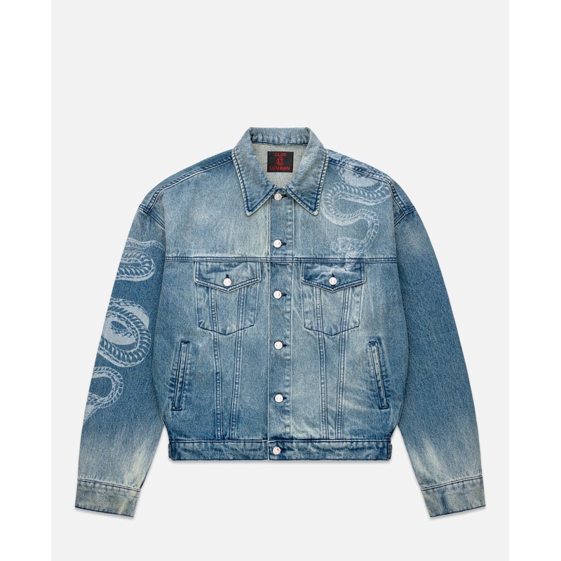 Washed Denim Jacket (Blue)