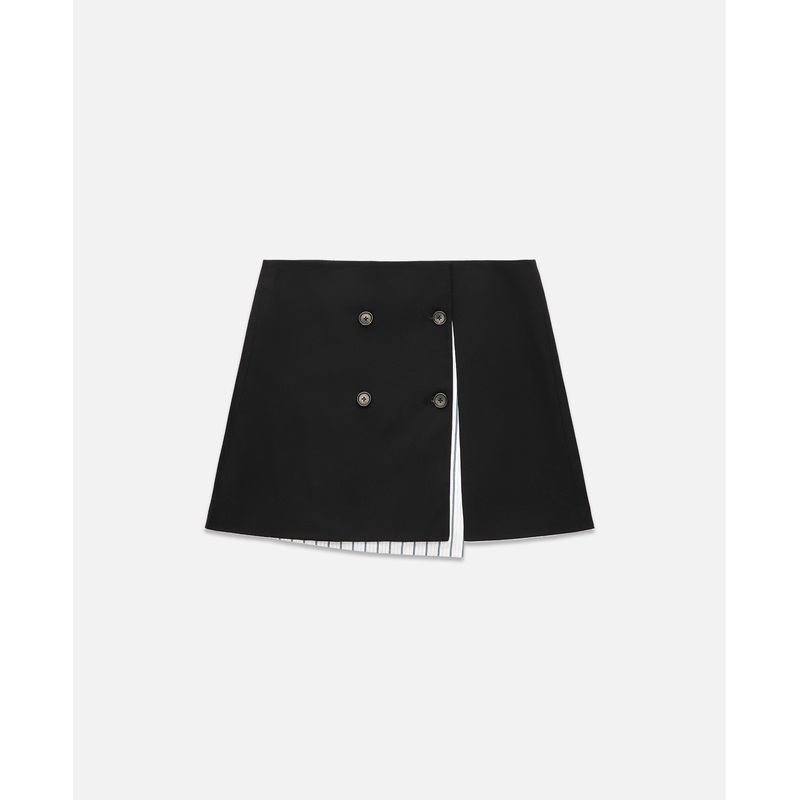 Women's Double Layer Skirt (Black)