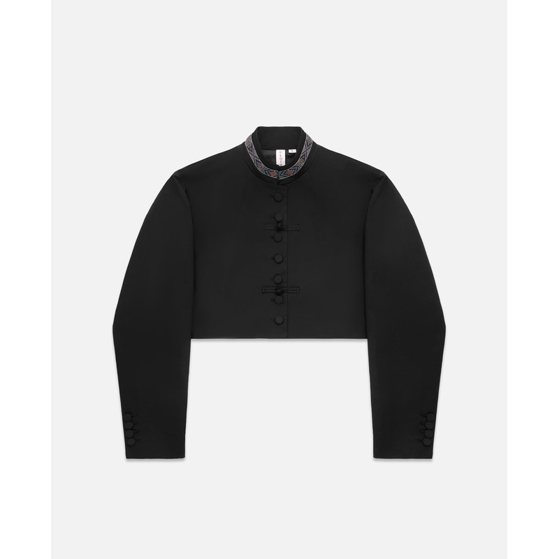 Women's Stand Collar Jacket (Black)
