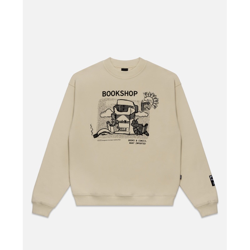 Book Shop Crewneck (Cream)
