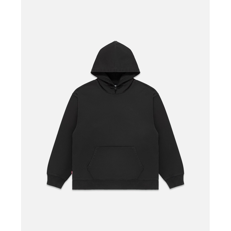 Chinese Button Fastening Hoodie (Black)