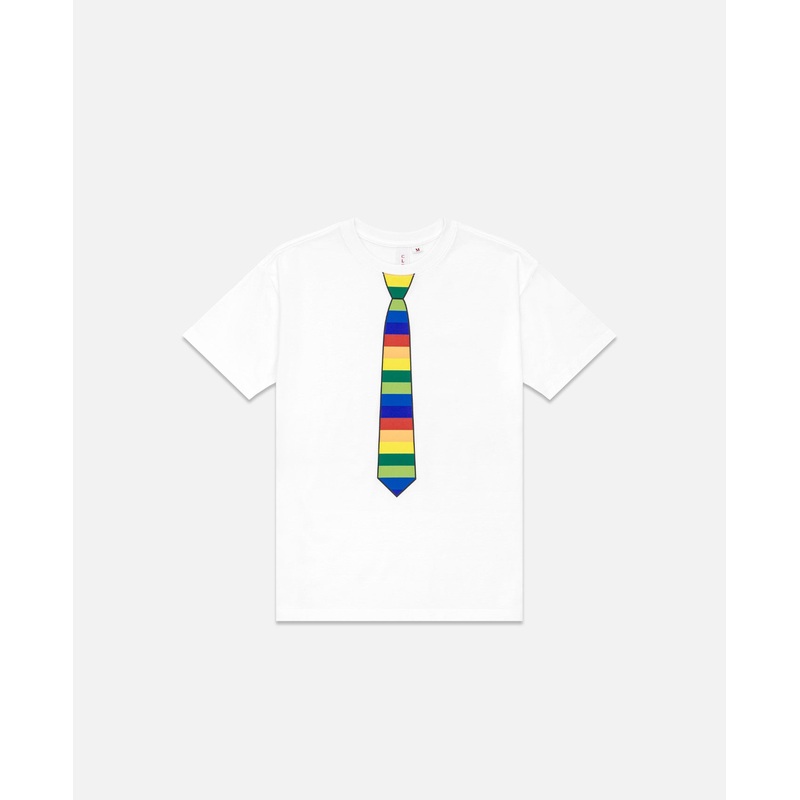 Kids Rainbow Tie T-Shirt (White)