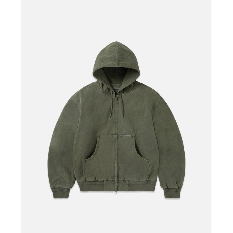 Overdyed Hooded Jacket (Olive)