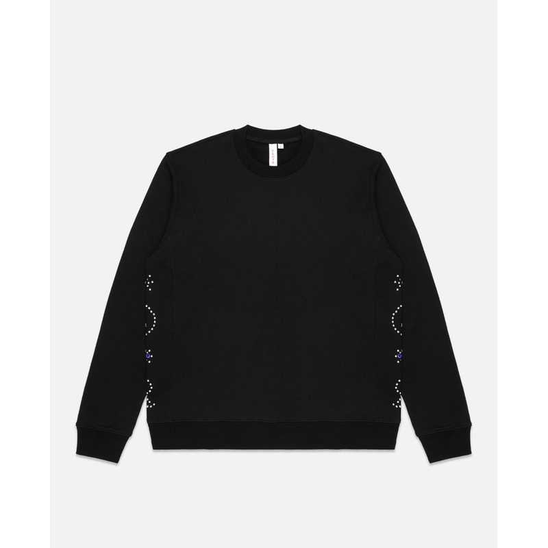 Paisley Studded Sweatshirt (Black)