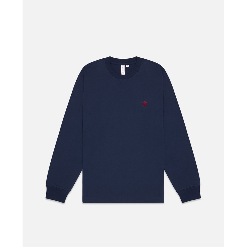 Small Logo L/S T-Shirt (Navy)