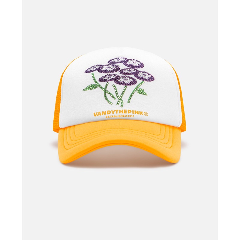 VTP Flower Trucker Hat (Orange)