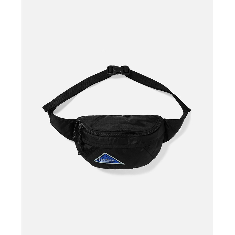 Washed Nylon Waist Bag (Black)