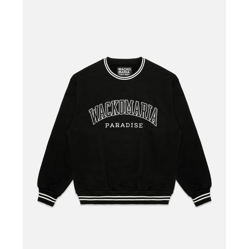 Heavy Weight Crew Neck Sweat Shirt (Type-1) (Black)